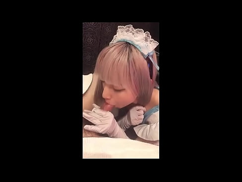 ❤️ Japāņu elks [mayuka], franču kalpones tērps, 1. daļa, minets un džerkstēšana ar losjonu ❤️ Seks video pie mums ❌️